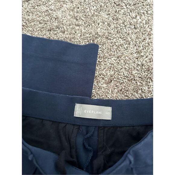 Everlane The Dream Pant Navy Blue Women’s Size XXS Pull On Tapered Leg Trousers - Picture 5 of 15